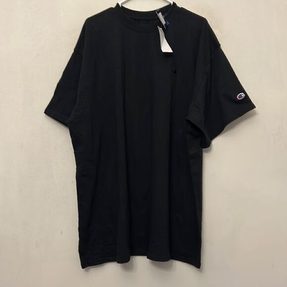 Champion black short sleeve no pocket cotton tee Size XXL New - Picture 1 of 8